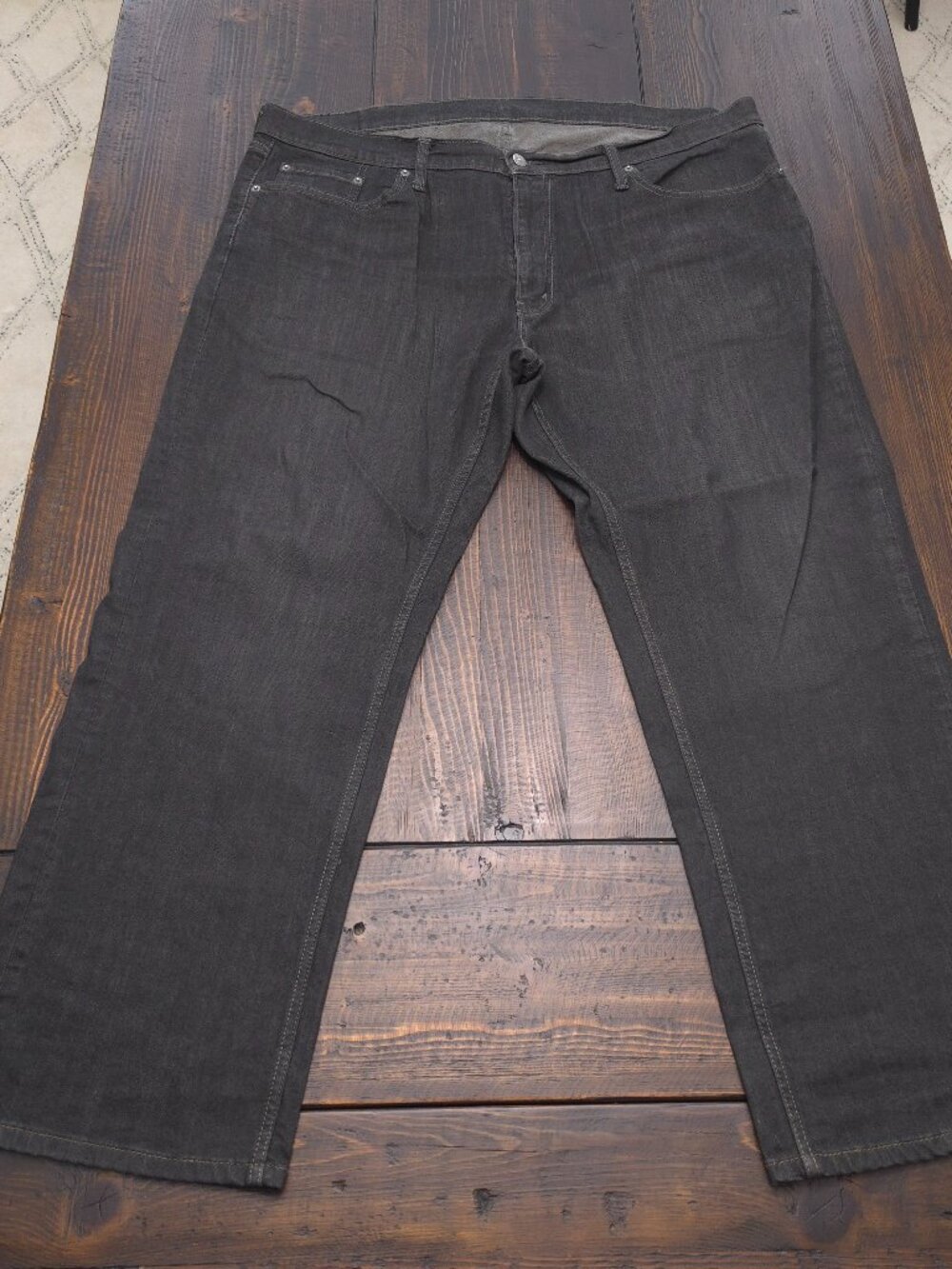 Levis 559 Men 42x30 Black Gray Jeans Relaxed Straight Leg Comfort Stretch Denim